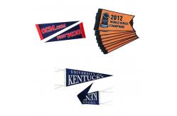 China 100D Polyester Advertising Felt Pennant Banner CMYK Colorful supplier