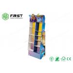 Recyclable POP Carton Stand Customized Printing Cardboard Floor Display Stand