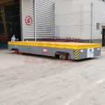 Steerable 50 Tons Motorized Transfer Trolley , Stepless Speed Industrial Transfer Cart for sale