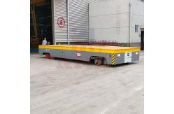 China 50 Tons Heavy Load Trackless Transfer Trolley Hydraulic Steering supplier