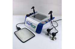 China Double 80MM Handle Diathermy Tecar machine Physiotherapy Body  Massage Ankle Pain supplier