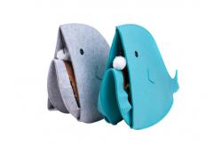 China Silk Screen Wool Shark Shape Felt Pet Cave For Little Cat supplier