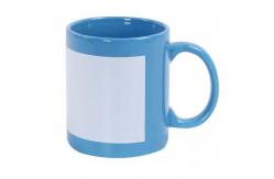 China 11oz Sublimation Ceramic Coffee Mug With White Patch Bulk Sublimation Mugs supplier