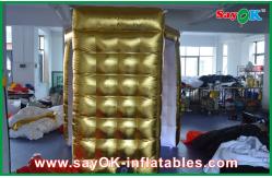 China Golden LED Inflatable Photo Booth /  Strong Oxford Cloth Photobooth With LED Light supplier