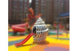 China Conch Water Play Slide Fiberglass Small Swimming Pool Splash Pad Rust Proof supplier