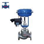 ANSI GB Flange Spring Returned Pneumatic Modulating Control Valve 4-20mA Signal Control Valve for sale