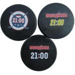 Non Toxic 76x25MM Ice Hockey Puck Silicone Rubber Toys for sale