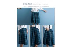 China cotton blue & white gingham dress fashionable n casual supplier