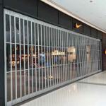 Transparency Polycarbonate Side Folding Security Doors  For Department Store for sale