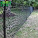 Outdoor 8 Feet Tall Diamond Chain Link Fence With Privacy Slats for sale