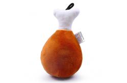 China Bite Resistant Drumstick Dog Toy Sound Plush Toy Teddy Toy supplier
