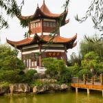 Double Storey Glazed Roof Tile Hexagonal Gazebo Pavilion For Park And Landscape for sale