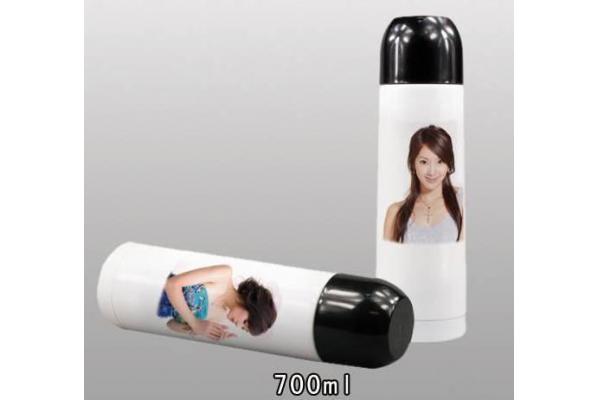 Sublimation 750ML white small thermo jug with pictures print