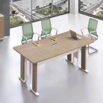 Luxury Solid Wood Veneer Office Conference Table Scratch Resistant for sale