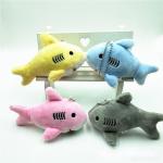 Various Color Mini Shark Plush , Printing Logo Shark Plush Keychain 12CM for sale