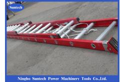 China Industrial Stringing Aluminum Alloy Suspension Ladder Single Telescopic supplier