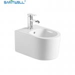 China SWJ0431 Bathroom WC pan White Wall Hung Bidet 490*370*300 mm size , Floor mounted bidet for sale
