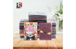 China Clear Sim Poly Holographic Game Card Sleeves Anime Trading Card Sleeves Yugioh supplier