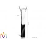 Mylongingcharm Mix Color Cuboid Bar Pendant Mens Engraved Necklace for sale
