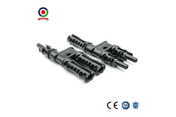 1 Pair Solar Panel T Branch Solar Wire Connector T2 Coupler Combiner