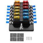 M5 Stud 12 Way Marine Blade Fuse Holder 32V ATC With Sticker Label for sale