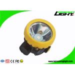Button Switch Cordless Mining Lights , Plug - In Charging LED Mining Cap Lamp for sale