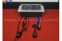 China Customized Made Office Desktop Hidden Pop Up Power Sockets CAT6 / HDMI supplier