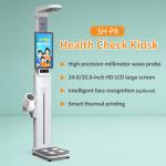 Ultrasonic Height Weight Measure LCD Bmi Blood Pressure Heart Rate Body Scale for sale