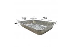 China Environmental Friendly Rectangular 525*325*75 Foil Food Container for Turkey Roaster supplier