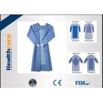Blue Fluid Resistant Disposable Surgical Gowns EO Sterilize Reforced Chemotherapy Gown for sale