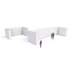 inflatable office cube wall divided exhibition stand for sale