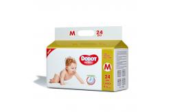 China Magic Soft Disposable Baby Nappy Pants A Grade Breathable With Elastic Waistband supplier