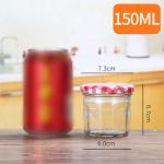 Customer Design Glass Jam Jar Vacuum For Honey Screw Lid Round Shaped