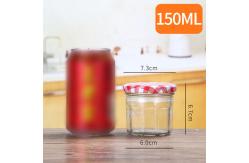 China Customer Design Glass Jam Jar Vacuum For Honey Screw Lid Round Shaped supplier