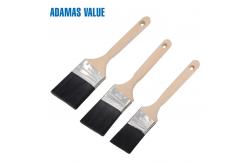 China Tapered brush,angled paint brush,synthetic paint brush with long wooden handle supplier