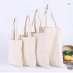 Blank Cotton Canvas Grocery Tote Custom Tote Bags Eco Friendly