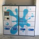 China Dry Cleaning Steel Laundry Electronic Locker With Customization Doors for sale