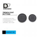 Shiny Unsaturated Polyester Trench Coat Buttons , Flat Pearl Buttons Test Passable for sale