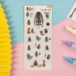 Offset Printing Vinyl Cartoon Stickers Transparent PET PVC Hand Account Sticker for sale