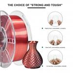 3D Printer Filament Silk Dual Color Red Black PLA Toughness Enhanced 3D Filament for sale
