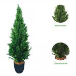 Cypress High Density Bonsai Evergreen Artificial Plants 1.2m-2m for sale
