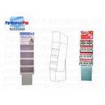 Temporary Card Cardboard Floor Displays 140gsm Disinfectant Wipes for sale
