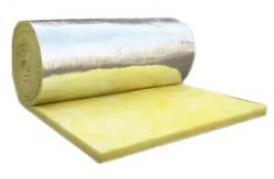 China 50mm Thick Roll Thermal Insulation Heat Insulation Glass Wool With Aluminum Foil supplier