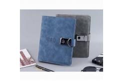 China Waterproof Multiscene PU Leather Notebook , Recyclable Notepad With Power Bank supplier
