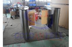 China Biometric Barcode Ticket Metro Flap Barrier Gate For Access Control supplier