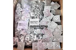 China 32mm Galvanzied Steel Square Self Locking Washer Fix 2.7mm Insulation Pins supplier