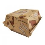 Custom Order Accepted Eco-Friendly Kraft Paper Burger Box with Glossy Lamination