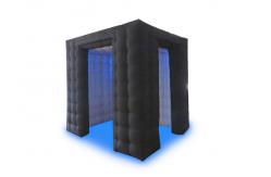 China 2 Doors White Inflatable Photo Booth With Led supplier