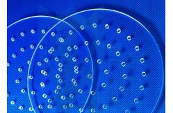 China Laser Drilling Varieties Size And Shape Hole SIO2 Quartz Glass Plate supplier