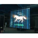 Slim P1.25 Transparent Glass Led Display , Led Mesh Screen Pixel Density 25600pixels / Sqm for sale